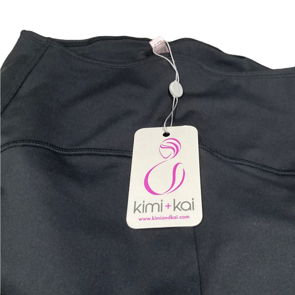 NWT Kimi + Kai maternity black leggings size small. 27” inseam. - Picture 2 of 6